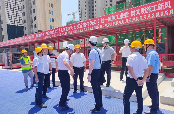 饒良富到秦坊安置房(一期)一標段項目檢查指導 饒良富到秦坊安置房(一期)一標段項目檢查指導